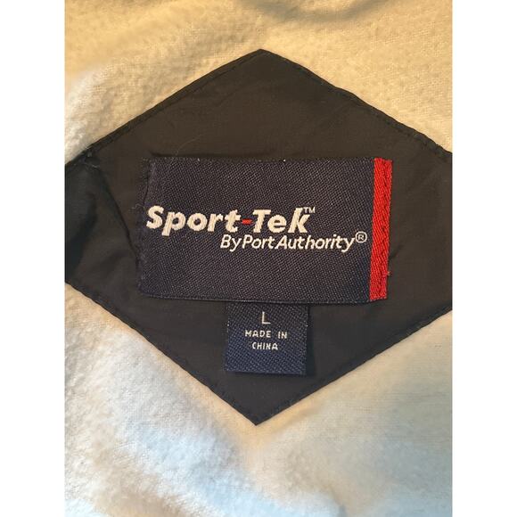GUC Port Authority Sport Tek Lined Windbreaker Jacket Security Snaps Size Large - Picture 3 of 6